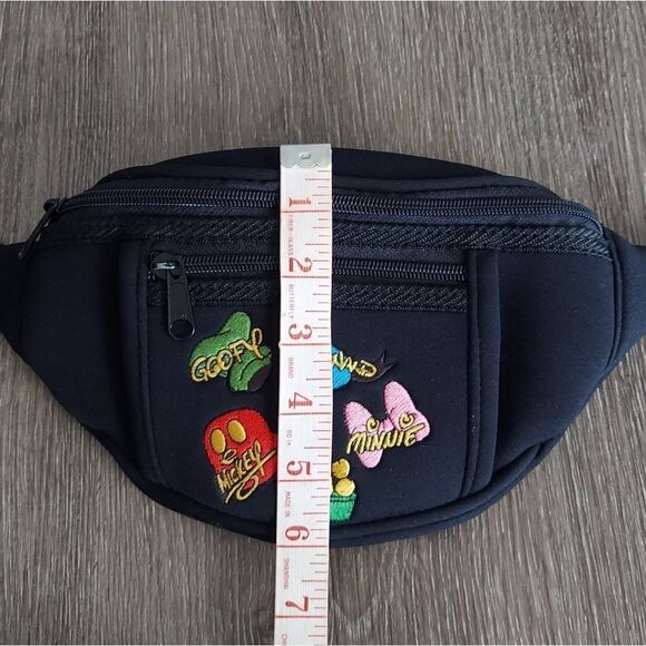 Disneyland Black Embroidered Character Fanny Pack Waist Bag - Picture 6 of 6